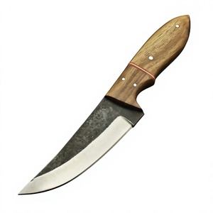 Cuchillo de Caza Hecho a Mano de Acero con Alto Contenido de Carbono, Cuchillo de Camping con Mango de Madera DIY, Hoja Fija, Precios Económicos para Minoristas - Product Image 3