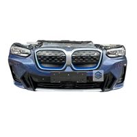 Accesorios originales de segunda mano IX3 G08 kit de carrocería de parachoques delantero ABS plástico faros radiador para BMW