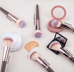 Bestselling Face Makeup Brush Set Synthetic Fibre Portable Beauty Tool Set with Concealer Wholesale GZ RTS Bulk Mixed Order - Product Image 3