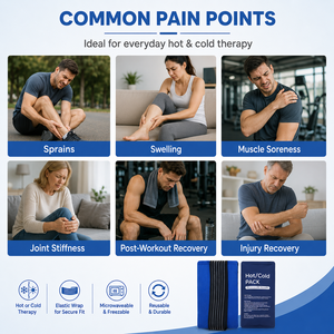 Compresa de Gel Frío/Calor Reutilizable, Resistente a Fugas, con Correa de Nylon Ajustable <span class=keywords><strong>para</strong></span> la Espalda Baja, Cintura, Abdomen, Cadera, Entrenamiento en el Gimnasio, Recuperación Muscular - Product Image 6