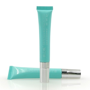 Wholesale Custom Empty 15ml/20ml Green Cosmetic <b>Tube</b> Packaging <b>Plastic</b> <b>Tubes</b> Brush Head Massage Applicator for Eye Cream Serum - Product Image 6