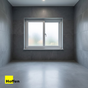 HOFFEN UPVC Sliding <b>Window</b> White 80x50 cm <b>Net</b> Sound Proof Waterproof Thailand Modern Energy Star Qualified for Basement Exterior - Product Image 3