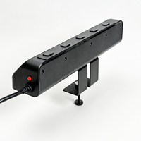 Bloc de distribution à fixation murale Premium 3250W avec double prise USB à charge rapide pour tables de jeu et de travail