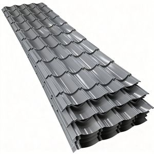 Tôle <span class=keywords><strong>ondulée</strong></span> en acier galvanisé prépeint couleur GI, revêtement zinc Galvalume, argenté, pour panneau de toiture - Product Image 4