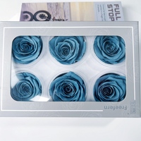 Vente en gros de cadeaux de noël pour la saint-valentin grade A véritables têtes de roses éternelles naturelles infini immortel roses éternelles conservées