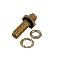 Conector Coaxial RF Personalizado, Impermeable, SMA Hembra a SMA Hembra, Tipo Bulkhead Jack