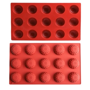 Tangchu Semi-circle Flower-shaped Oven Safe Cake Mold <b>Baking</b> Sunflower Ice Cream Chocolate Mousse Wholesale - Product Image 3