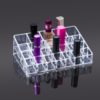 Organisateur de Rouge à Lèvres Cosmétique Fabriqué en Usine, Présentoir Multi-Compartiments en Acrylique Ultra Transparent, Rangement de Bureau pour l'Organisation des Espaces de Travail