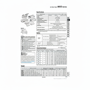 SMC Pneumatics Air Slide <b>Table</b> MXS25-20 - Product Image 1