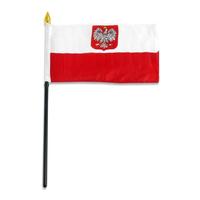 Drapeau polonais neuf 3x5 pieds, rayures cousues, pour extérieur, sans étanchéité, vente en gros