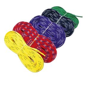 하키 끈으로 사용자 정의 로고 다채로운 플랫 폴리 에스테르 신발 끈 - Product Image 3