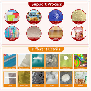 Ebb PET กระเป๋าก้นแบน5กก. 20กก. กระดาษคราฟท์พร้อมที่จับซีลความร้อนผนึกเป็นมิตรกับสิ่งแวดล้อมโลโก้ที่กำหนดเอง - Product Image 2