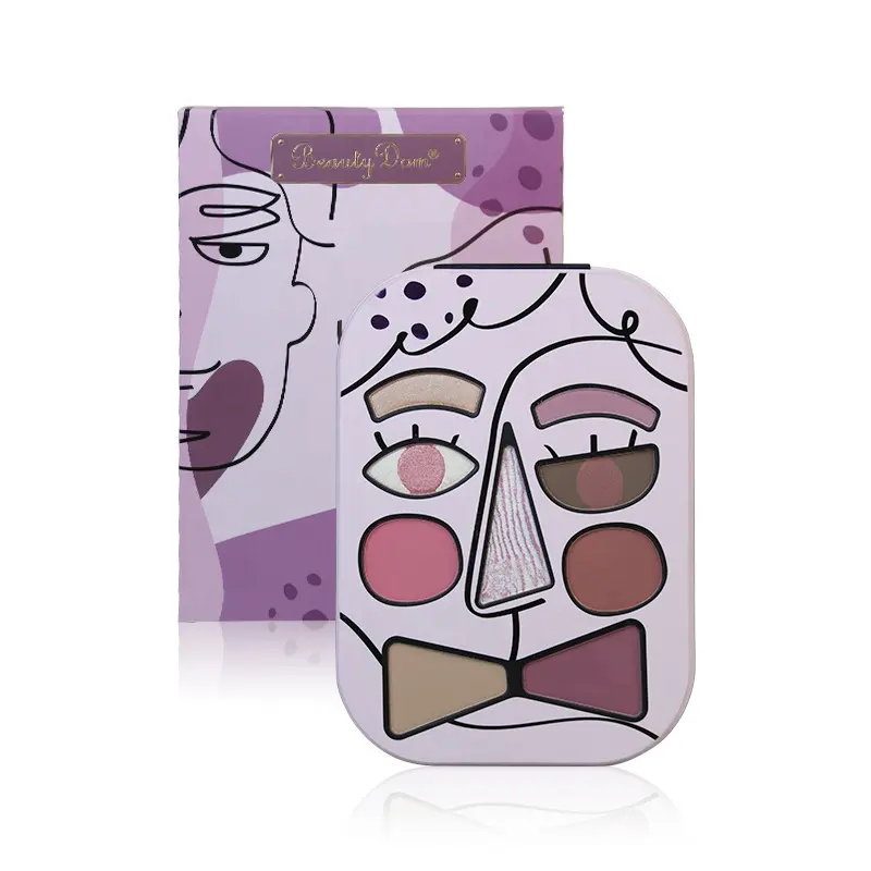 Beautydom Blusher Highlighter Paleta Doce Sombra Delineador Em Pó Maquiagem Paleta para Presente De Aniversário