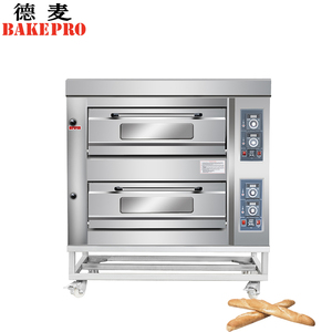 BAKEPRO comercial de gran capacidad 2 capas 4 bandejas pan pastel Gas Natural personalizado gas horno pan horno gas glp - Product Image 1
