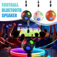 Haut-parleur Bluetooth portable de bureau créatif de style football, avec lumière RGB, subwoofer extérieur et son immersif à 360 degrés