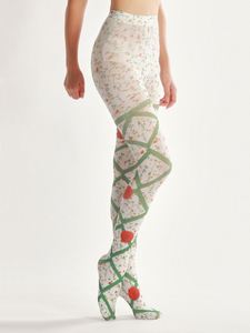 Ren-up hoa nhỏ thiết kế mới nhanh chóng tùy chỉnh tốc độ nhà máy bán dệt kim đẹp in Pantyhose - Product Image 5