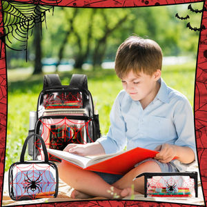 Zaino per bambini da viaggio con Lunch Box <span class=keywords><strong>Spiderman</strong></span> borsa da pranzo per bambini custodia rigida per bambini scatole da pranzo scuola e Set di bottiglie d'acqua - Product Image 5