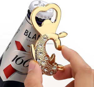Nautical Keepsake Bottle Openers Dolphin Shaped Metal Bottle Openers for Hawaiian Summer Beach <strong>Pool</strong> Nautical <strong>Wedding</strong> Party <strong>Decor</strong> - Product Image 4