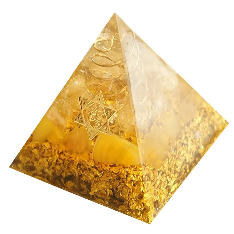 La <span class=keywords><strong>pirámide</strong></span> de orgonita de 5cm simboliza el convertidor de energía de la <span class=keywords><strong>pirámide</strong></span> de la suerte para recoger la riqueza y la prosperidad, decoración de cristal