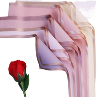 Vente en gros de papier d'emballage de fleurs de luxe de qualité personnalisée papier d'emballage imperméable pour bouquet de fleurs