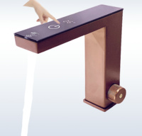 Robinet intelligent contemporain en cuivre Shuaiziqi avec affichage LED et capteur d'économie d'eau pour hôtels, maisons et chambres