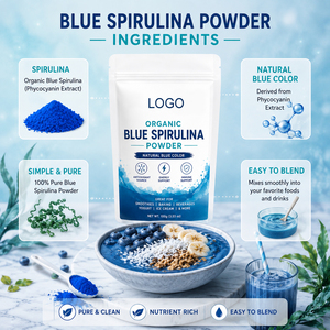 Ficocianina Orgánica Premium de Marca Privada, Vitaminas y Minerales, Espirulina Azul, Certificación ISO, Polvo Instantáneo Personalizable - Product Image 2