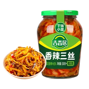 Paletas de aperitizador da fábrica da china pickled comida três shreds