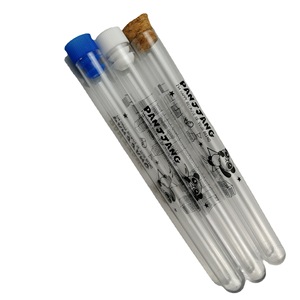 Seeking Excellence Plastic Printed Test Tubes 12x100mm With Logo And Cork <b>Stopper</b> For Laboratory Use - Product Image 5