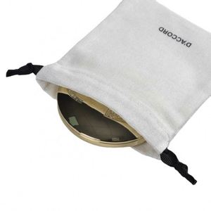 Custom <b>Drawstring</b> Small Cotton Bags Transfer Jewelry Tableware Portable Storage Canvas <b>Pouch</b> - Product Image 6