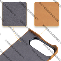 Étui à rabat en cuir Crazy Horse pour iPhone Duo, protection magnétique intégrale avec fenêtre transparente, logo personnalisé, vente en gros