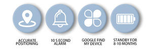 เครื่องติดตามสัตว์เลี้ยงไร้สาย Google Mini Pet Key Finder Rastreador GPS Tracking Android Find My Device Airtags Smart Tag GPS Tracker Air Tag Android - Product Image 6
