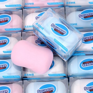 Jouet à presser artisanal en forme <span class=keywords><strong>de</strong></span> balle moelleuse, avec savon croquant et paillettes <span class=keywords><strong>de</strong></span> pétales en TPR, sans rebond, cadeau <span class=keywords><strong>de</strong></span> fête, sensoriel pour enfants - Product Image 2