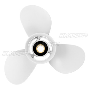 Hélice Marina 11 X 15-G para Motor Fuera de Borda 663-45943-02-EL Compatible con Yamaha 40-60HP, Aluminio Blanco, 3 Aspas, 13 Dientes de Eje - Product Image 5