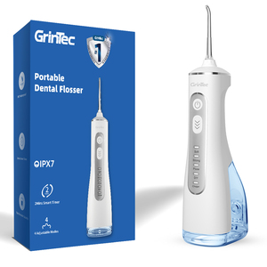 Hydrocureur portable sans <span class=keywords><strong>fil</strong></span> rechargeable personnalisable avec réservoir d'eau de 300 ml pour le nettoyage buccal, 4 modes, <span class=keywords><strong>fil</strong></span> <span class=keywords><strong>dentaire</strong></span> - Product Image 1