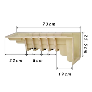 تشكيلات زينة للسقف، قوالب بلاستيكية من بلاستيك abs مثبتة، كرانيش لبناء الإسمنت والمنازل، قالب كوربل للخرسانة - Product Image 4