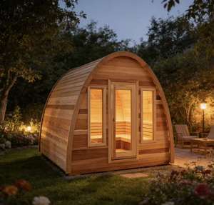 Sauna de Vapor de Diseño Ergonómico para Restauración de Energía, Sauna de Madera Sólida Inigualable para Desobstruir los Poros - Product Image 1