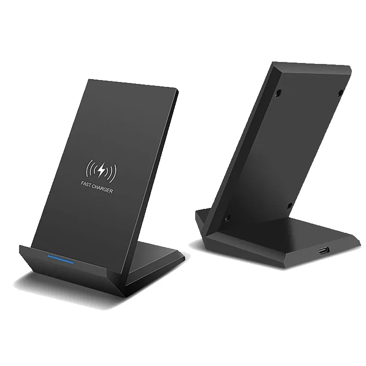 Uslion — station de charge sans fil rapide, 10w, mini chargeur portable, led qi, support 3 en 1, pour téléphone portable