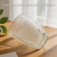 Bocaux en verre pour bougies, fournitures en gros pour la fabrication de bougies, porte-bougies chauffe-plat pour centres de table de mariage