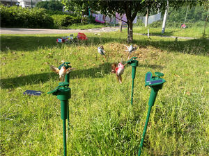 A68 Pássaro Solar Vibrante Dançante para Decoração de Jardim com Estaca - Product Image 5