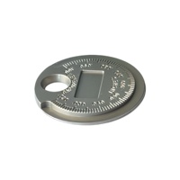 Jauge d'écart de bougie d'allumage de type pièce de monnaie, plage 0,6-2,4 mm, jauge d'écart pour la mesure de l'allumage automobile, règle d'écart de style monnayeur