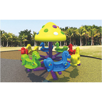Chaises pivotantes pour enfants à huit places, manège amusant, équipement d'amusement extérieur pour l'école, couleur personnalisée, garantie d'un an
