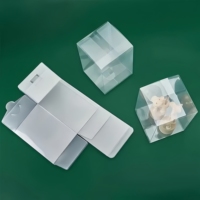 Boîte de rangement carrée en PVC transparent, multi-tailles, anti-poussière, pour bijoux, chocolat, cadeaux, organiseur pour fête, mariage, anniversaire, événement