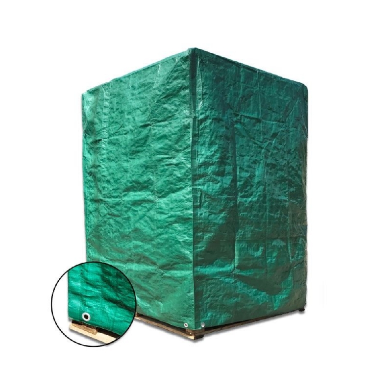 Customized 100% Waterproof Big Square PE Tarpaulin Reusable Fabric Pallet Covers Product
