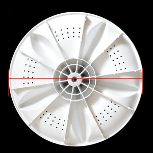 Plaque d'impact Xinle pour pulsateur de machine à laver, 32,5 cm, 11 dents, pour pièces de lave-linge entièrement automatiques - Product Image 1