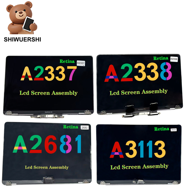 Wholesale 13 Inch Laptop Lcd Screen Assembly Replacement for Macbook A2337 A2338 A2681 A2179 A2289 A2251 A3113 A1706 A1708 A1932
