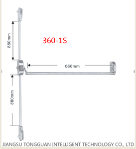 Thiết Bị Thoát Hiểm Hoảng Loạn Thanh Đẩy Thời Trang Hoảng Loạn Thanh Đẩy Có Khóa Cho Lối Ra Vào - Product Image 1