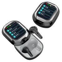 Écouteurs intra-auriculaires sans fil à commande tactile ENC, écran LED couleur, chipset JL pour 5.3, étanches IPX4, faible latence, stéréo