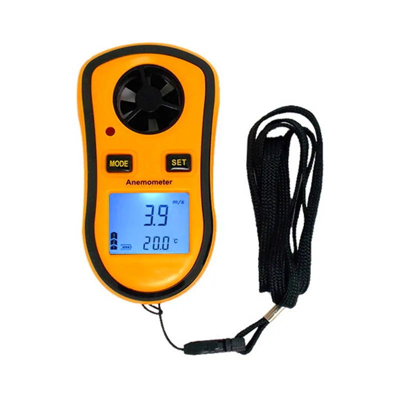 풍속계 휴대용 풍속 측정기 핸드 헬드 30 메터/초 LCD 공기 속도 온도 측정 테스터 측정 도구 GM8908