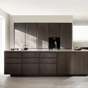 Mueble de cocina para el hogar de madera maciza de estilo americano, armario para uso doméstico, armarios de cocina y accesorios, armario de pared para Cocina