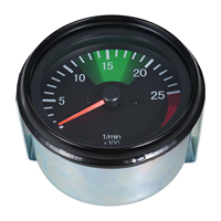 Pengukur Tachometer 12V 3.75 Inci 0-2500RPM/Menit Tachometer 637HZ Pengganti Pengukur Tachometer Mobil Sepeda Motor